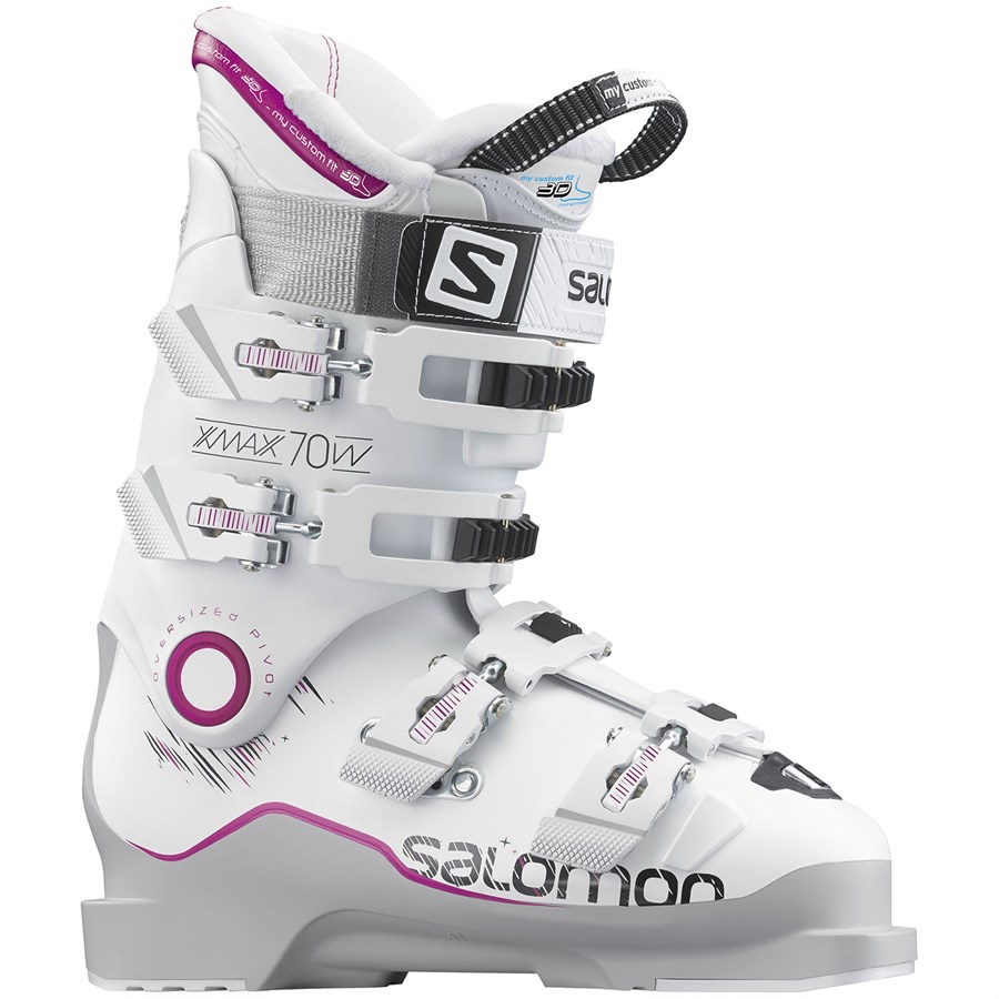 hoofdkussen Onveilig Tablet salomon-x-max-70-ski-boots-women-s-2016-grey-white-pink-side - Vail Ski Base